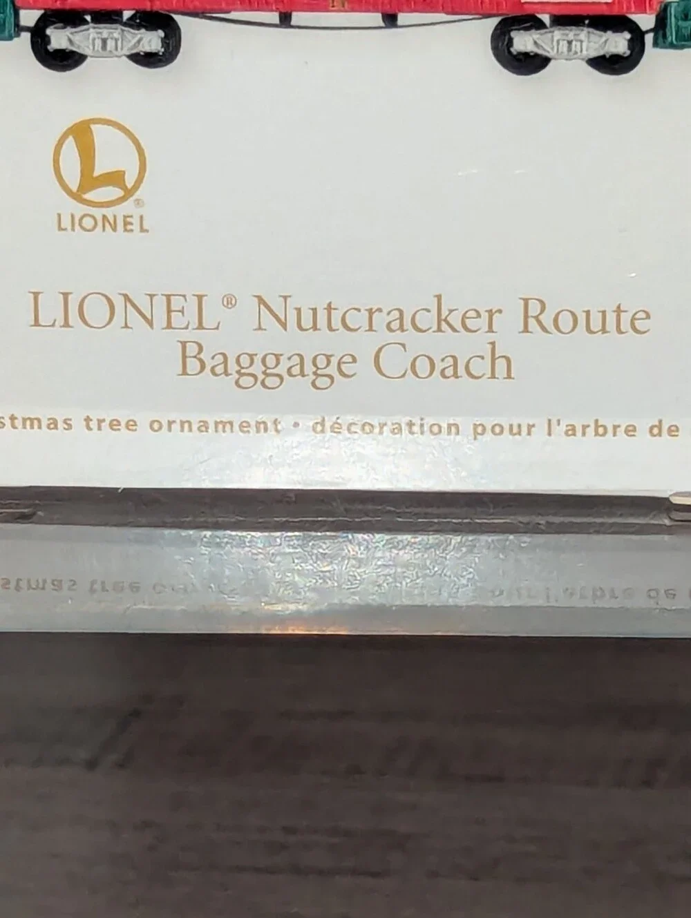 2012 Hallmark Keepsake Lionel Nutcracker Route Baggage Coach Train Ornament